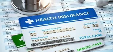 Health Insurance and Dental care insurance cards